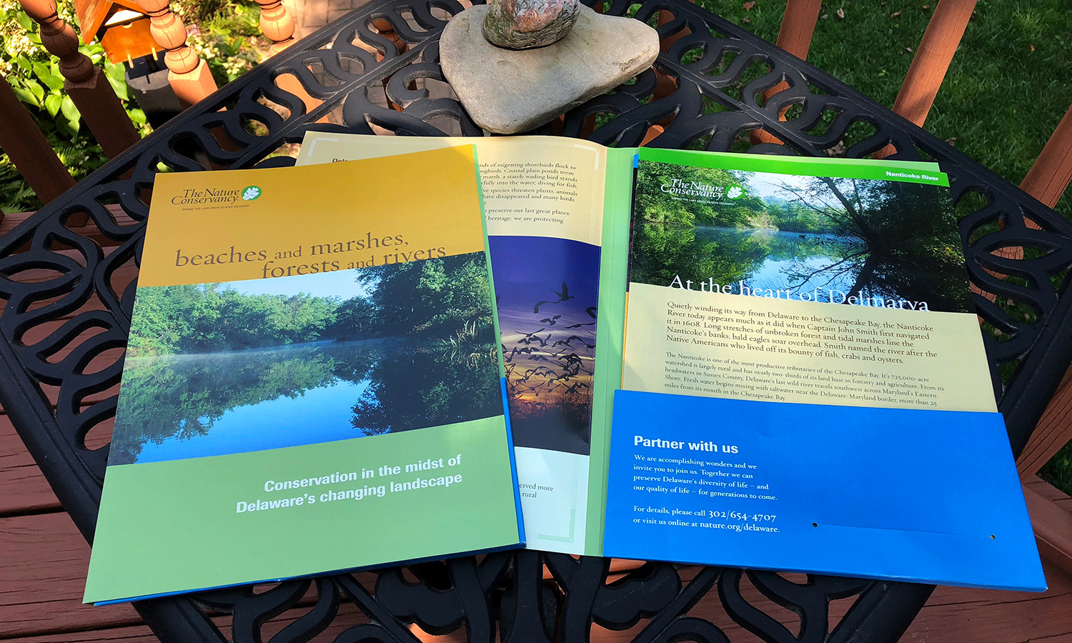 Blue Blaze custom designed print collateral for The Nature Conservancy